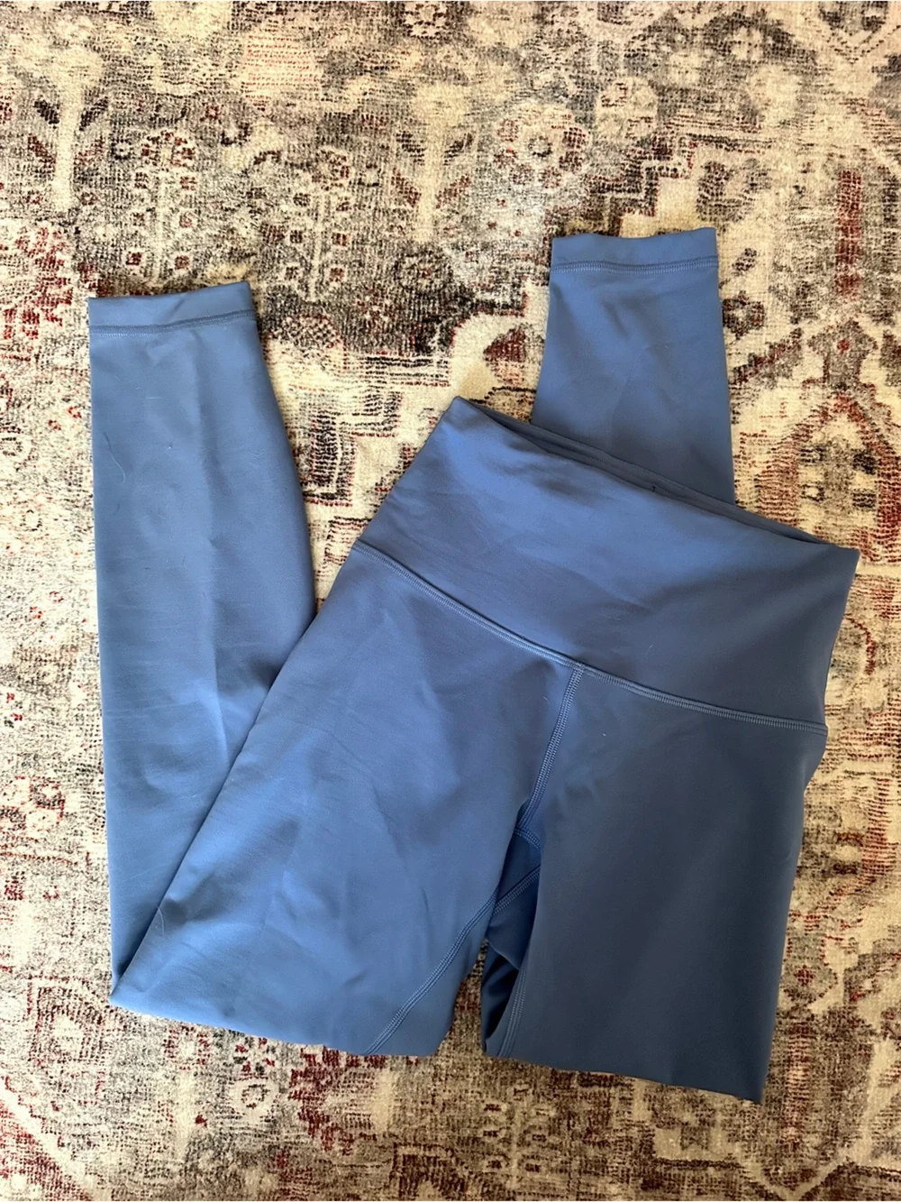Lululemon  Wunder Under Leggings HR Tight Flux  Yoga Legging Pant Size 4 Blue